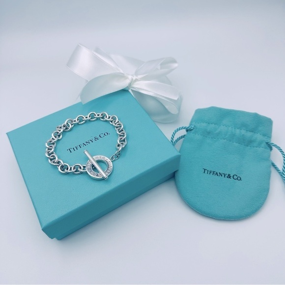 RECENT edition Tiffany & Co. Silver Toggle Bracelet 7.5” with PACKAGING - Picture 15 of 15